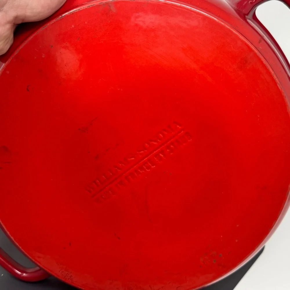 Williams sonoma Staub red cast iron 12 inch double handles